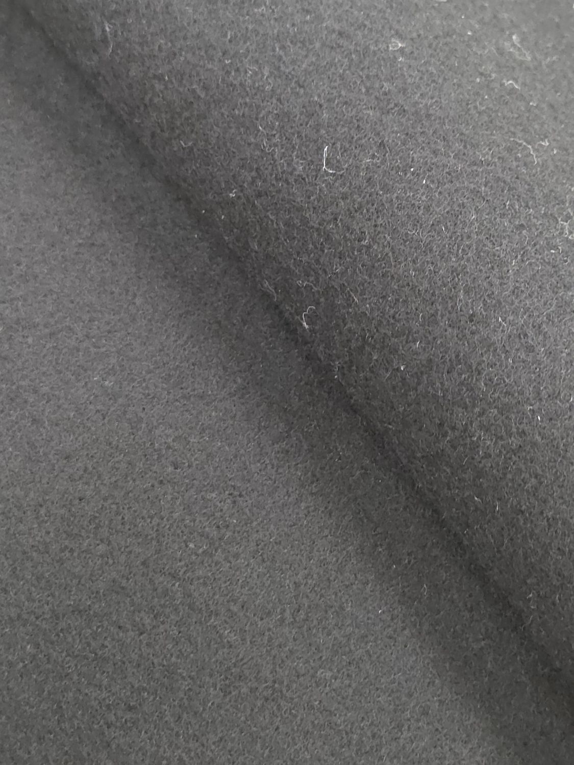 100% WOOL ARCTIC DUFFEE - (100 % Laine  Artique Duffel)), Composition: 100 % laine, Couleur: Black (Noir), Poids: 800 g/m² (très lourd)