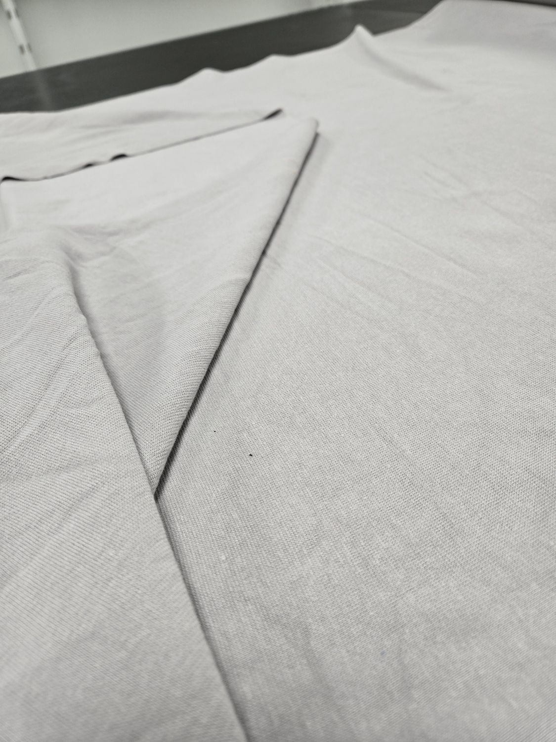 Côte 1x1 11-11, Composition: 95% Coton biologique/ 5% Spandex, Couleur: High-rise (gris urbain), Poids: 11-11,5 oz