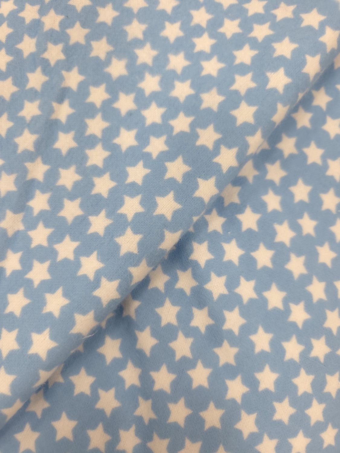 FLANNEL - 100% COTTON - Flanelle, Composition: 100% coton, Couleur: Blue stars (Étoiles bleues)