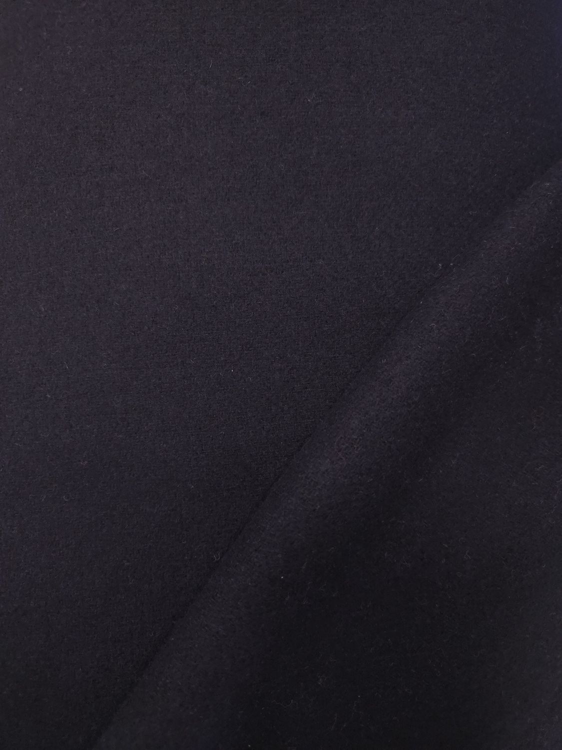 WOOL MELTON 80/20 - LAINE, Couleur: DARK NAVY (BLEU MARINE FONCÉ)