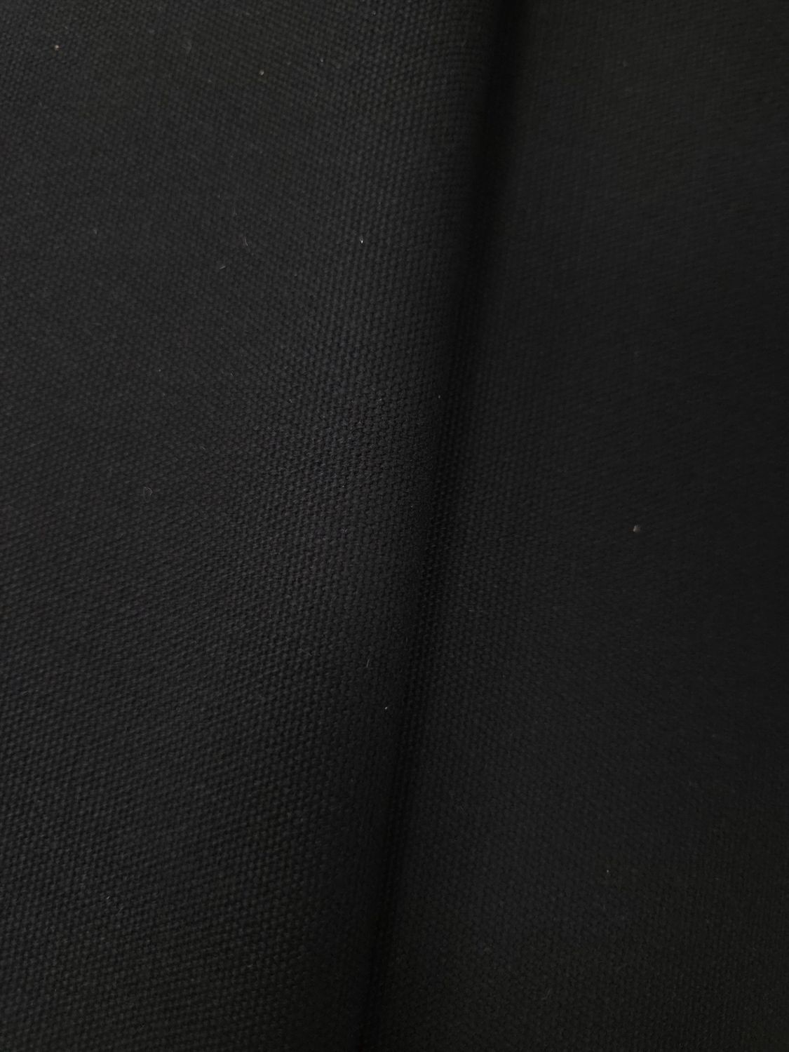 COTTON DUCK CANVAS - TOILE DE COTON, Composition: 100% Coton, Couleur: Black (Noir), Poids: 10 oz