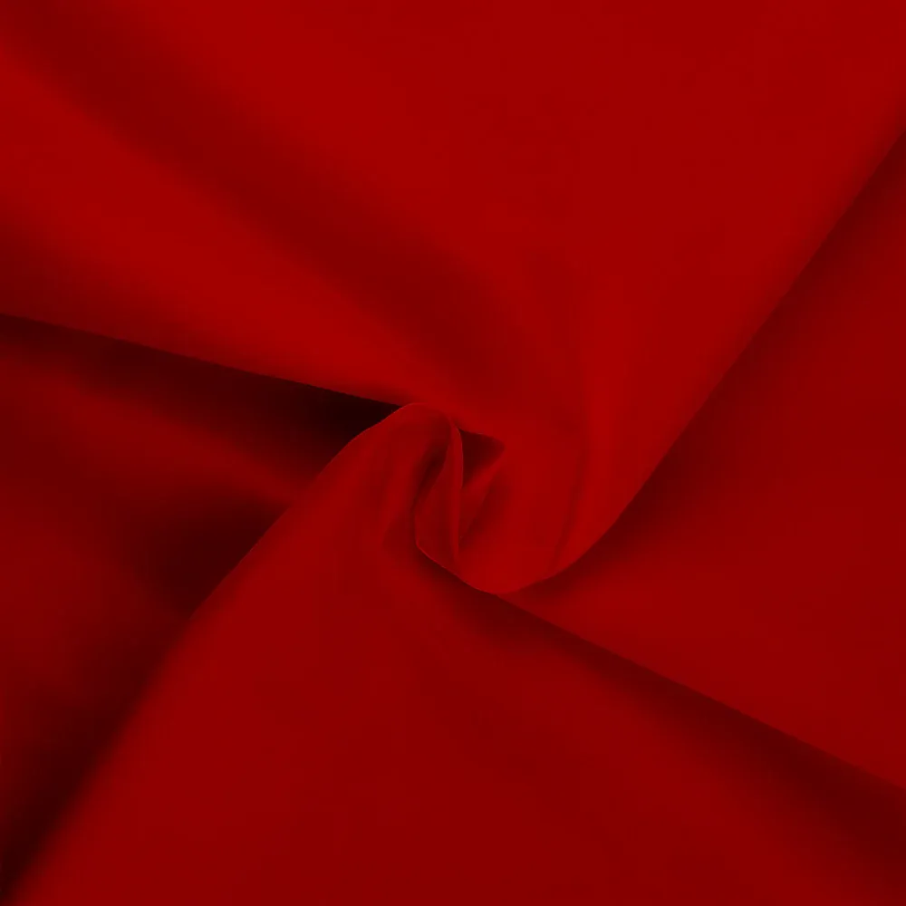 Broadcloth - Popeline, Composition: 80% Polyestère 20% Coton, Couleur: 15 Red/Rouge