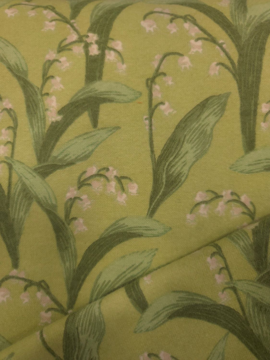 Flanelle imprimée, Couleur: Floral green 4301-157