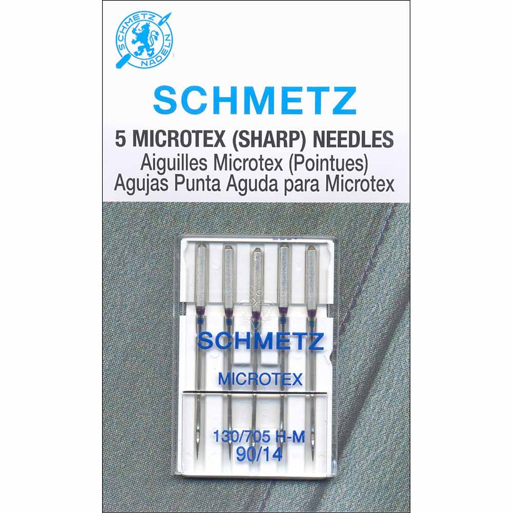 Aiguilles Microtex, Grosseur: 90/14, Type: Microtex