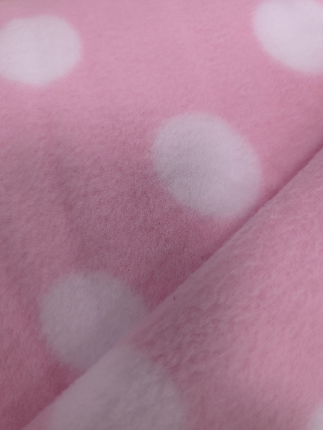 Molleton enfant, Couleur: Pois roses