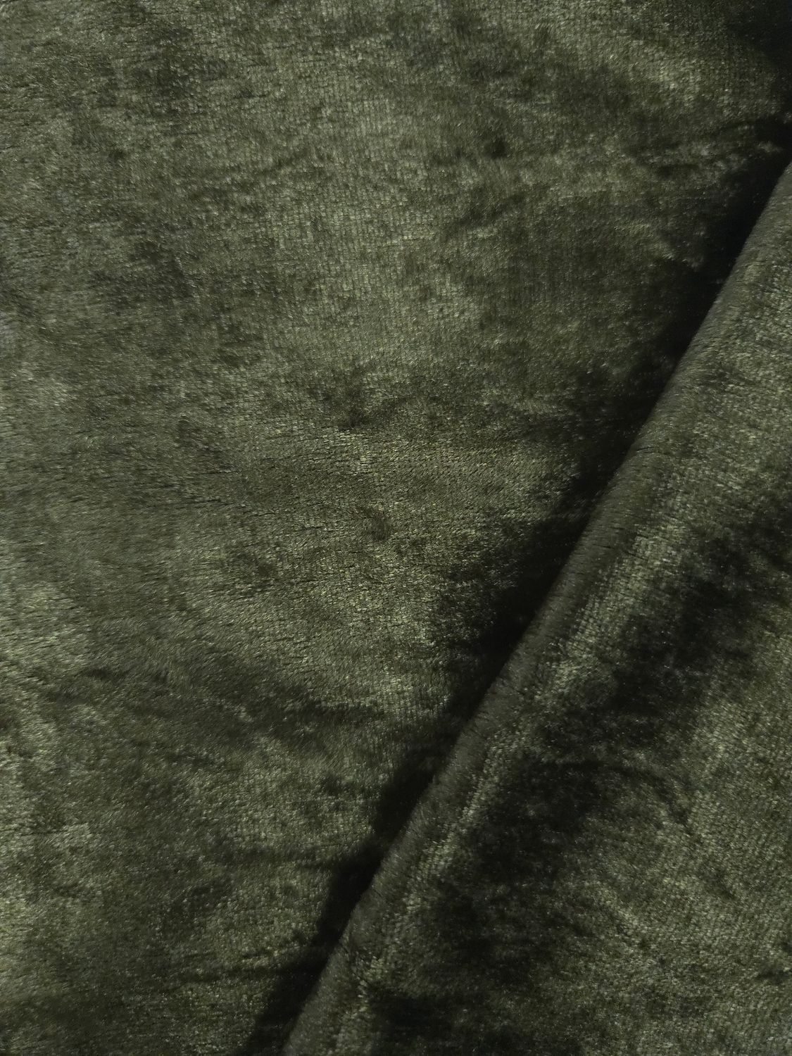 Velours froissé, Couleur: Olive