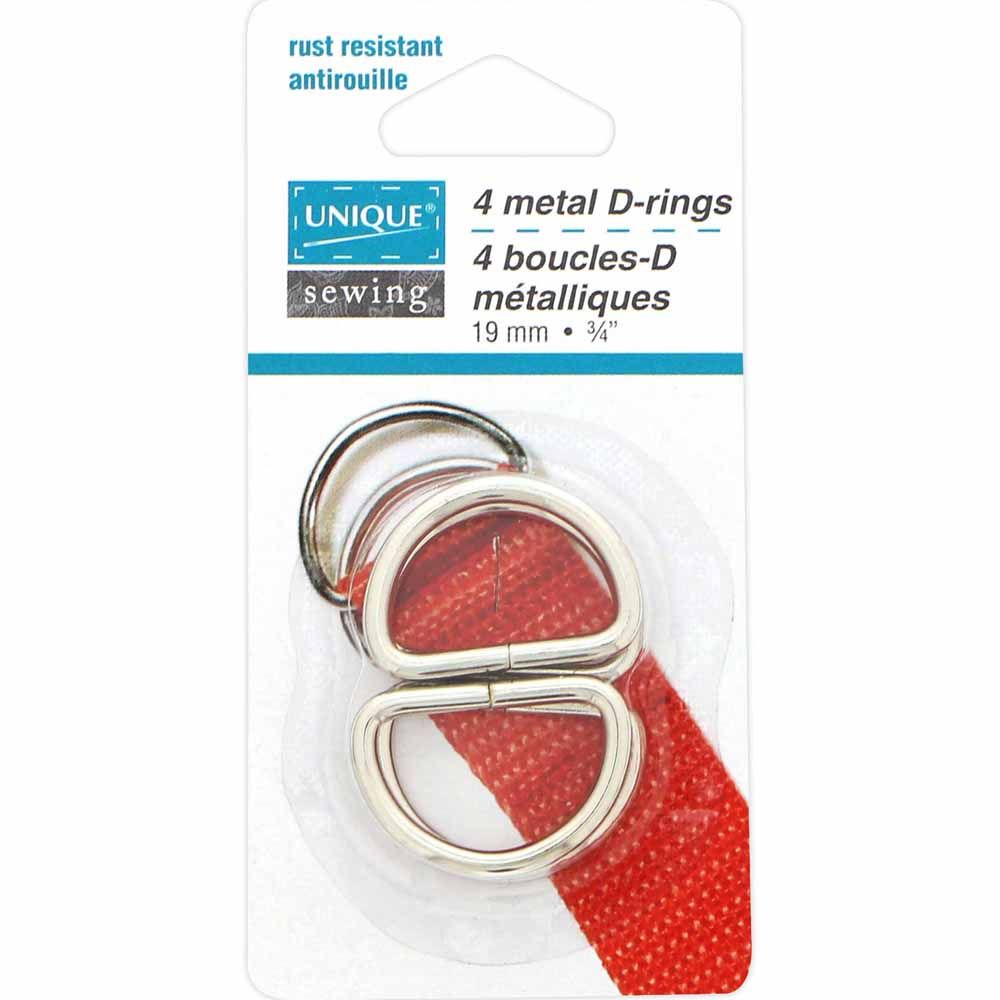 Anneaux D, Couleur: Argent, Grosseur: 19 mm