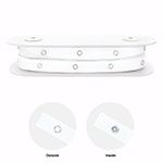 Boutons pression galon, Couleur: Blanc