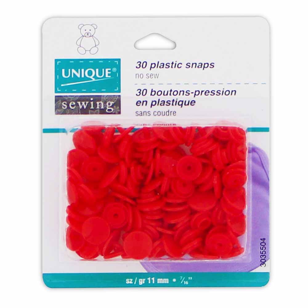 Boutons pression plastique