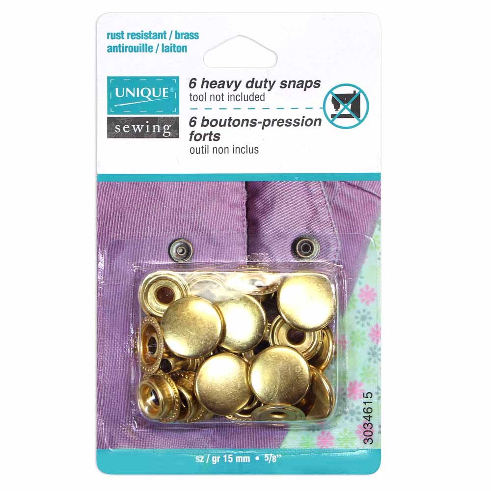 Boutons pression robustes