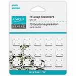 Boutons-pression à coudre, Couleur: Blancs