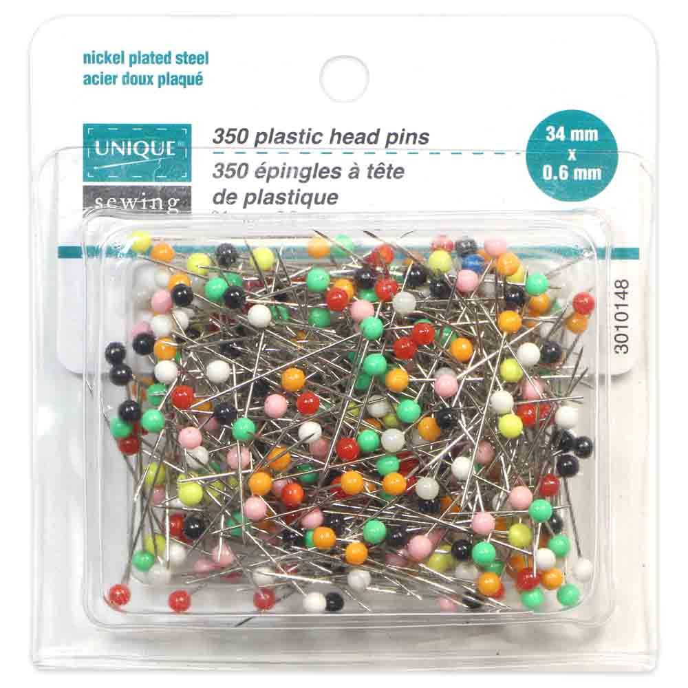 Épingles, Couleur: Assortiment, Quantité: 350