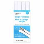 Biais pliage simple, Couleur: Blanc (000), Largeur: simple, Type: biais