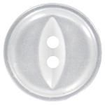 Bouton, Couleur: Blanc (050011E), Grosseur: 14mm, Type: 2 trous