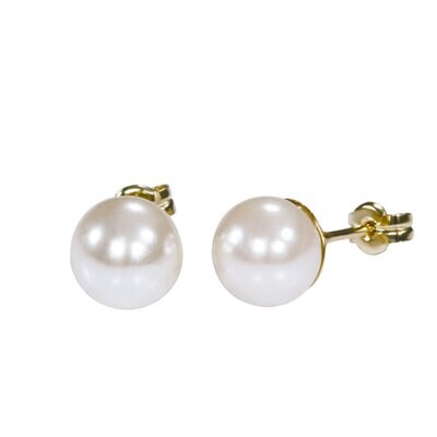 Pearl gullørepynt med perle