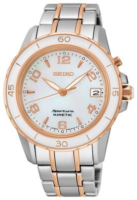 SEIKO SPORTURA KINETIC 37MM SAFIR 100M MOP XL SEIKO SPORTURA KINETIC 37MM SAFIR 100M MOP XL