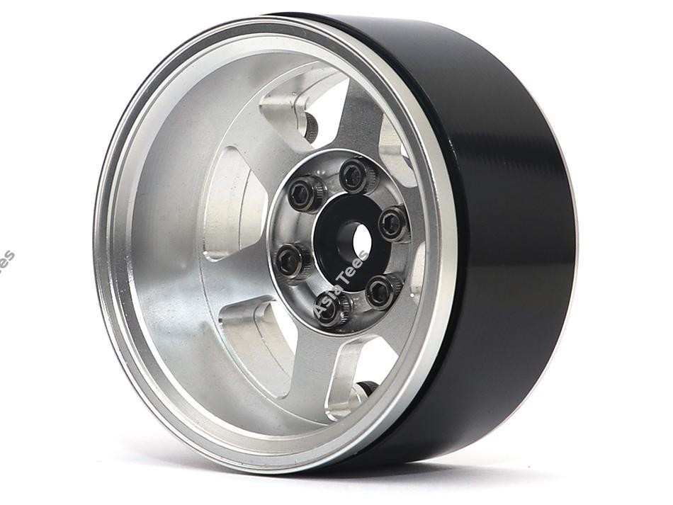 Boom Racing TE37XD KRAIT™ 1.9 Deep Dish Aluminum Beadlock Wheels w/ XT601 Hubs (4) Silver BRW780913S