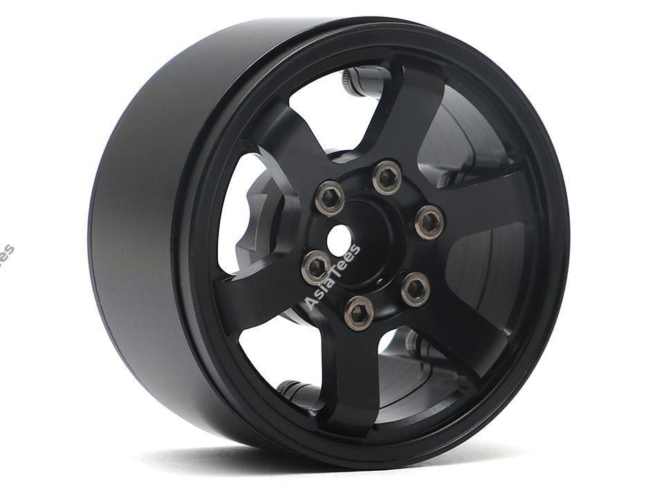 Boom Racing TE37LG KRAIT™ 1.9 Aluminum Beadlock Wheels w/ XT606 Hubs (4) Black BRW780914BK