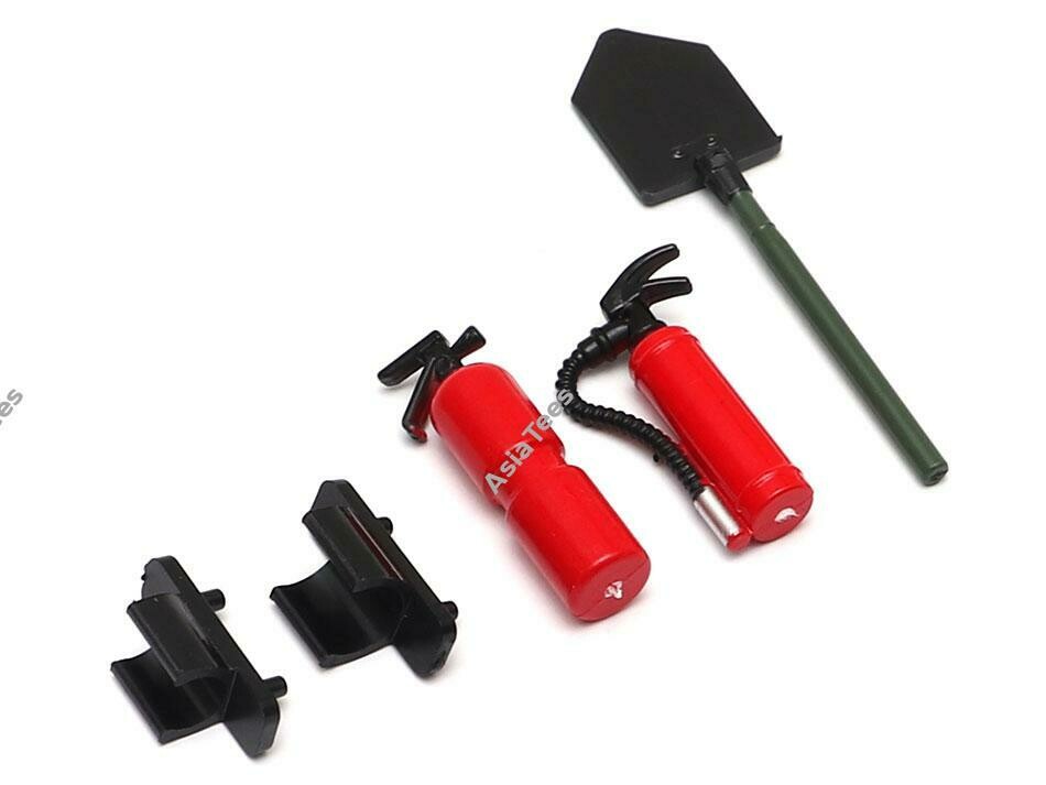 Team Raffee Co. Scale Accessories Fire Extinguishers &amp; Military Shovel TRC/302436