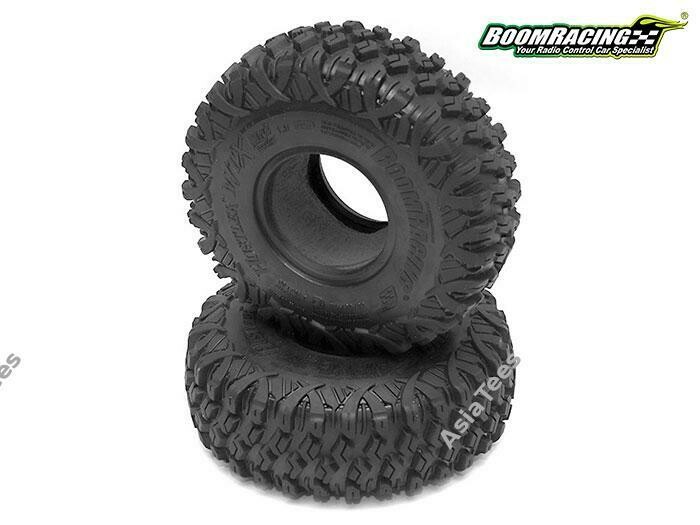 Boom Racing HUSTLER M/T Xtreme 1.9 MC2 Narrow Rock Crawling Tires 4.75x1.50 SNAIL SLIME™ Compound W/ 2-Stage Foams (Super Soft) BRTR19003-SS
