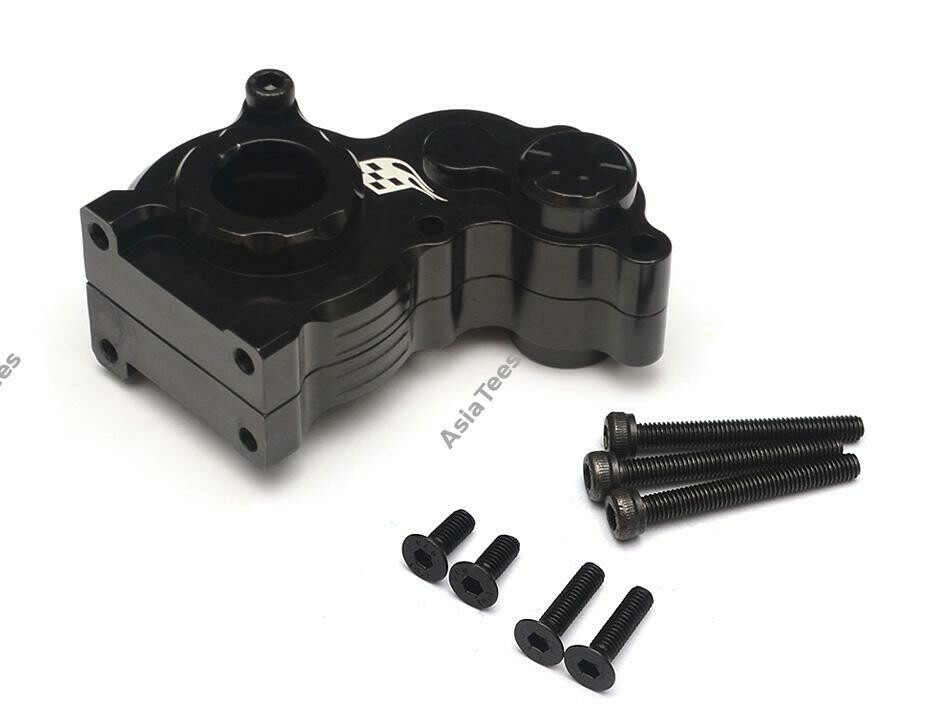 Boom Racing Aluminum Center Gearbox - 1 Pc Black [RECON G6 The Fix Certified] for Axial SCX10 BR233005BK