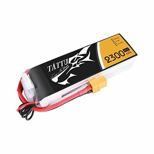 Tattu 2300mAh 45C 4S1P Lipo Battery Pack with XT60 Plug