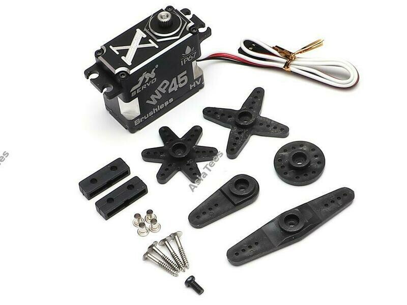 JX Servo 45KG Waterproof Aluminum Case Brushless Metal Gear Digital Servo 0.11S 45kg @8.4V JX/WP45
