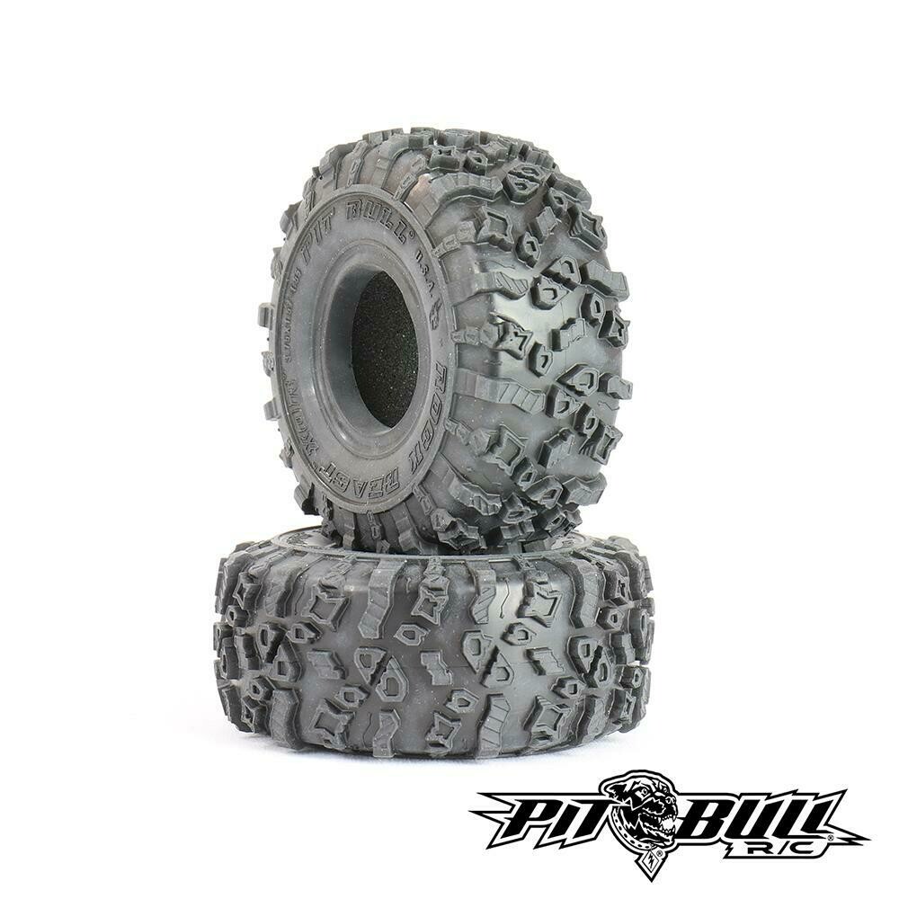 Pit Bull Tires Rock Beast XOR 1.55&quot; Crawler Tires, Alien Kompound, with Foams, (2) PBTPB9020AK