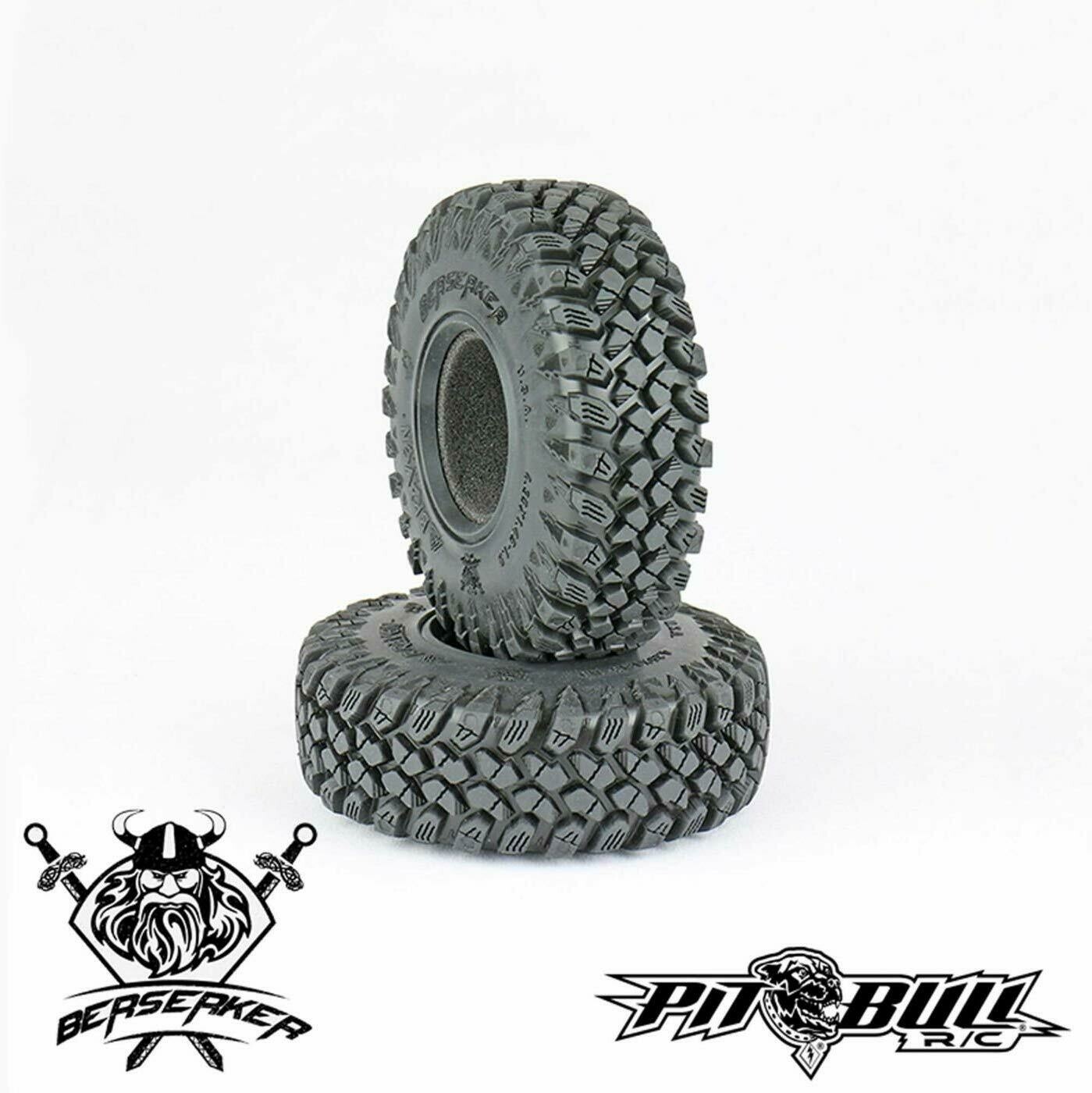 Pit Bull Tires Braven Berserker 1.55&quot; Scale Crawler Tires, Alien Kompound, w/ Foams, (2) PBTPB9016AK