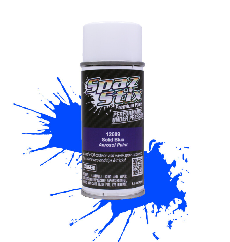 Spaz Stix Solid Blue Aerosol Paint, 3.5oz Can SZX12609