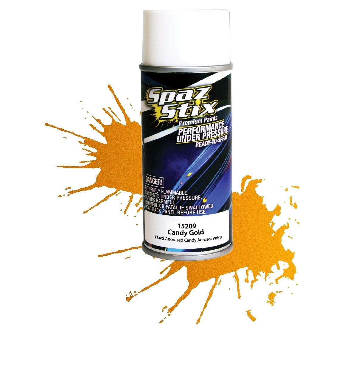 Spaz Stix Candy Gold Aerosol Paint, 3.5oz Can SZX15209