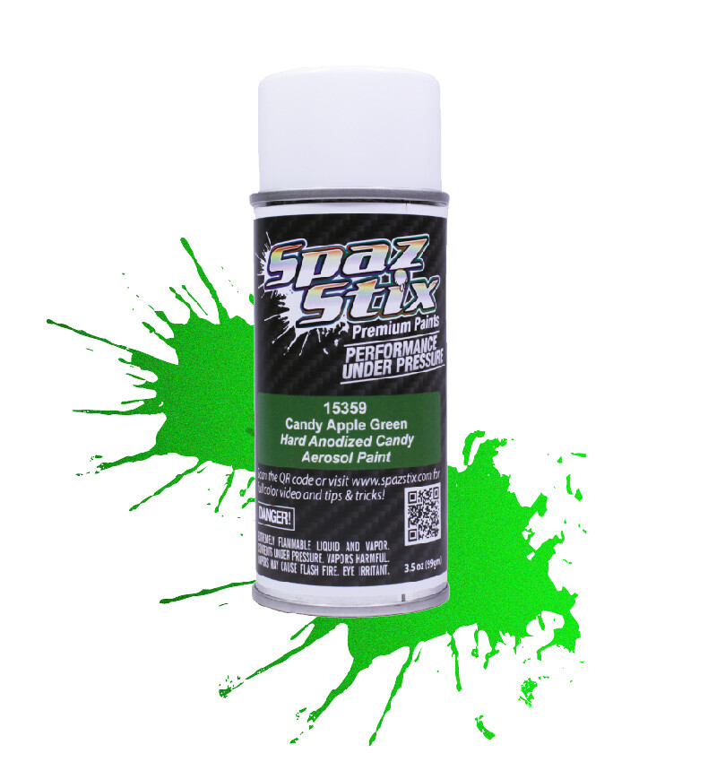 Spaz Stix Candy Apple Green Aerosol Paint, 3.5oz Can SZX15359