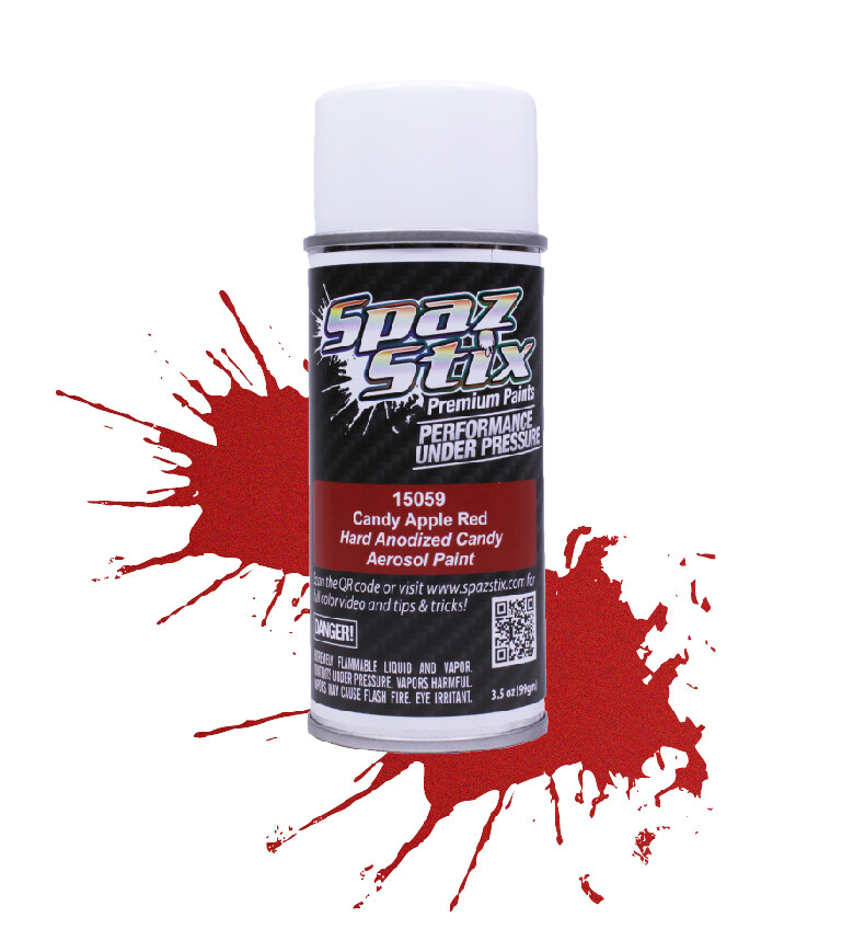 Spaz Stix Candy Apple Red Aerosol Paint, 3.5oz Can SZX15059