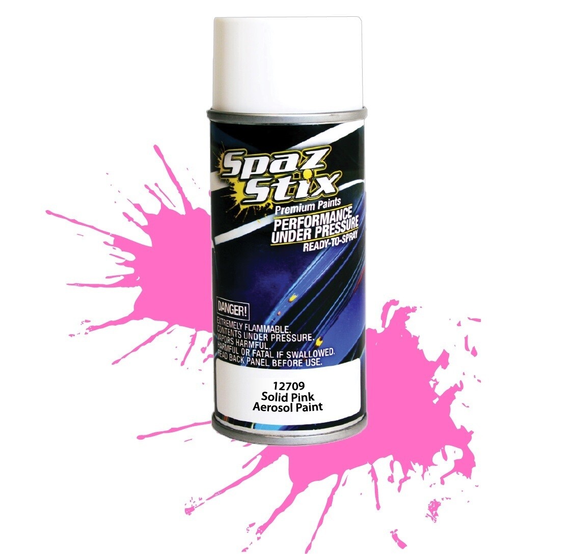Spaz Stix Solid Pink Aerosol Paint, 3.5oz Can SZX12709