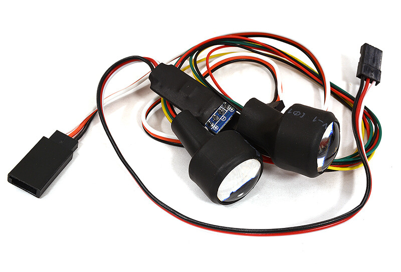 Integy Dual Color 4 LED Front Headlight for 1/10 Scale Crawler (5 Modes-Ch3 Control) C29065