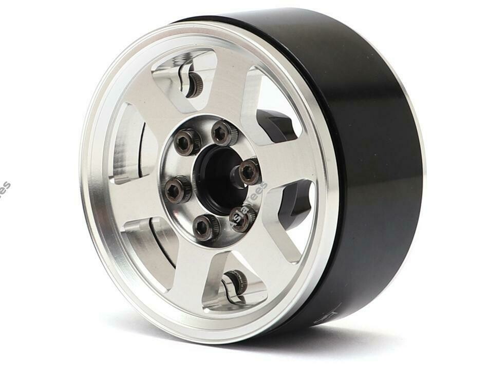 Boom Racing TE37X KRAIT™ 1.9 Aluminum Beadlock Wheels w/ XT606 Hubs (4) Silver BRW780912S