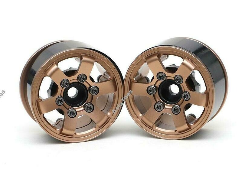 Boom Racing TE37LG KRAIT™ 1.55 Aluminum Beadlock Wheels w/ XT606 Hubs (2) Bronze BRW780931BZ