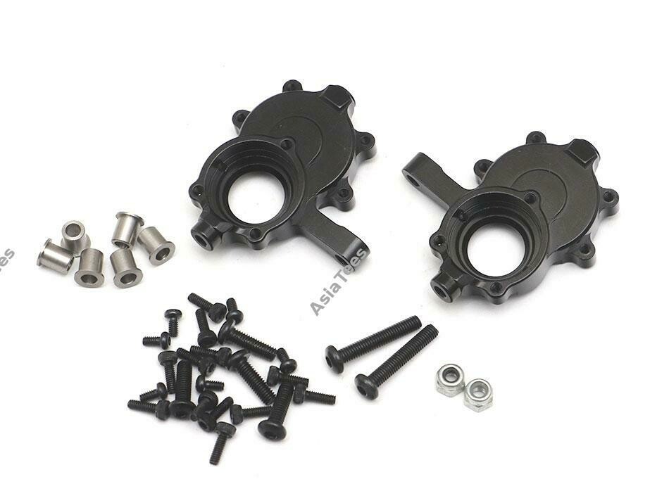 Team Raffee Co. Aluminum Front Inner Portal Housing (2) Black for Redcat Gen8 Scout II TRC/1053001BK