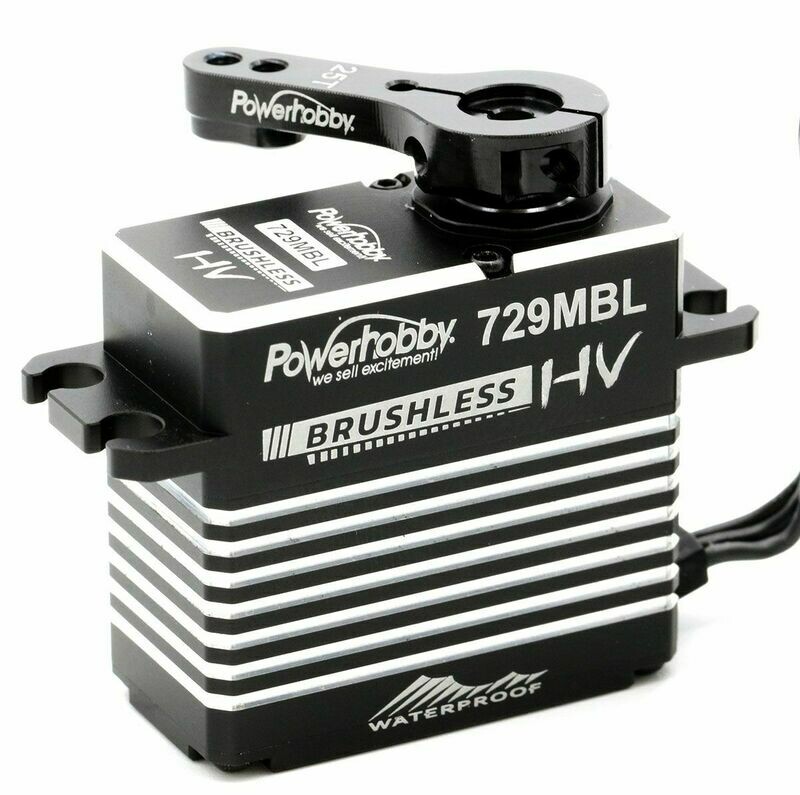 Powerhobby 729MBL High Voltage Waterproof Brushless Steel Gear Servo, w/ Aluminum Case PHBPH729MBL