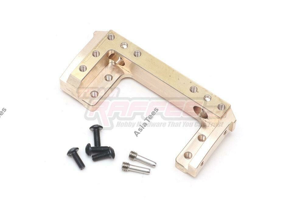 Team Raffee Co. Heavy Duty Brass Front-mounted Servo &amp; Bumper Mount 95g each for SCX10 II TRC/302627