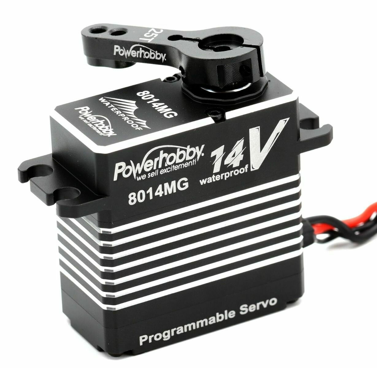 PowerHobby 8014MG 14v Programmable Waterproof High Voltage Brushless 3S LiPo Servo PHBPH8014MG