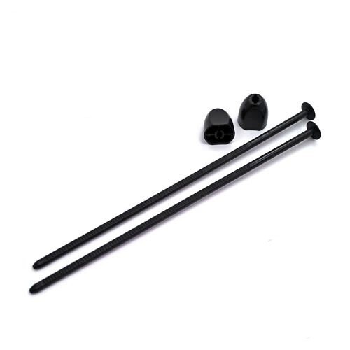 De Racing Black Zip Stix (4pcs)