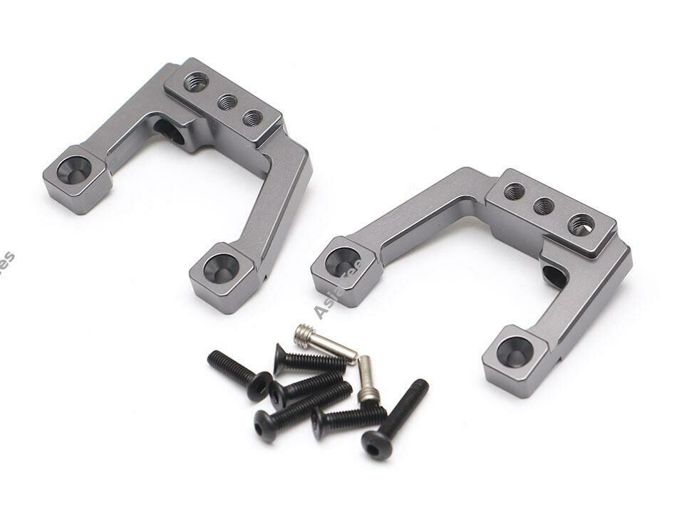 Team Raffee Co. Aluminum Rear Shock Mounts (2) Gun Metal for Element RC Enduro TRC/1059009RGM
