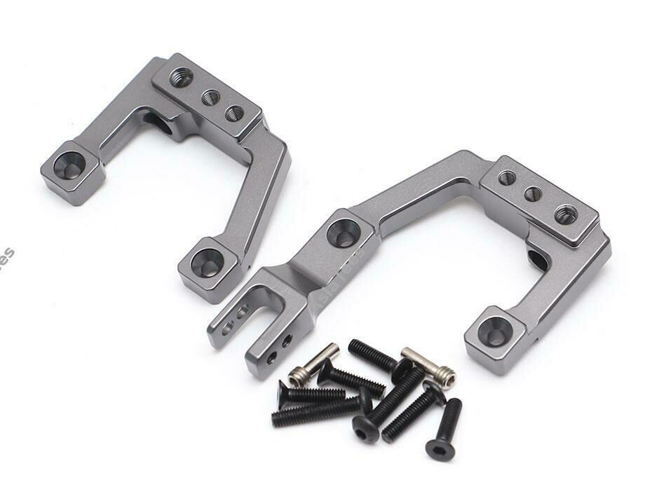 Team Raffee Co. Aluminum Front Shock Mounts (2) Gun Metal for Element RC Enduro TRC/1059009FGM