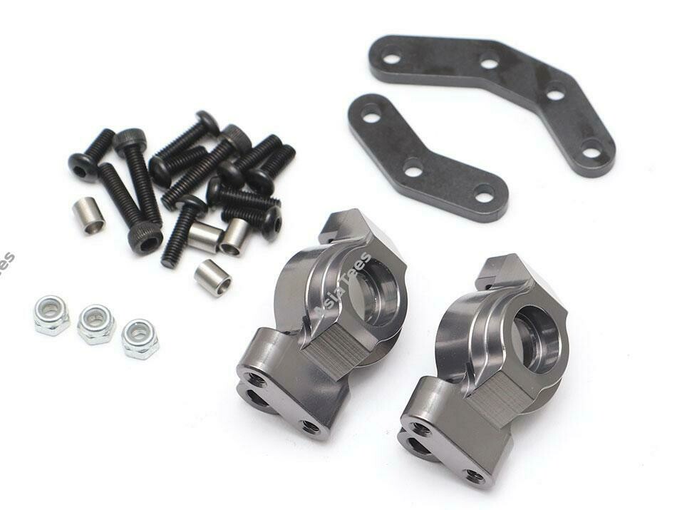 Team Raffee Co. Aluminum Front Knuckle (2) Gun Metal for Element RC Enduro TRC/1059001GM
