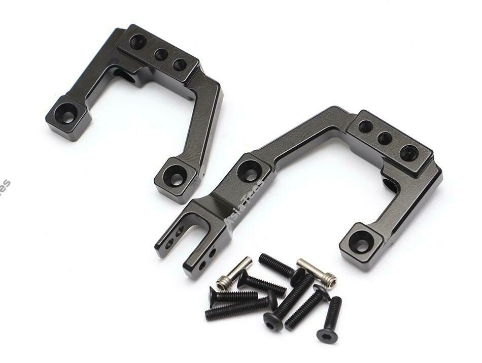 Team Raffee Co. Aluminum Front Shock Mounts (2) Black for Element RC Enduro TRC/1059009FBK