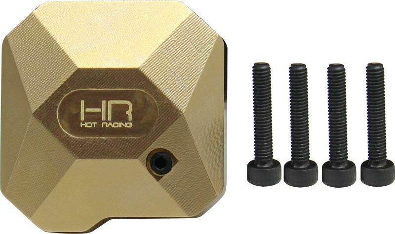 Hot Racing Heavy 48g Brass Differential Cover, for SCX II HRASCXT12CH
