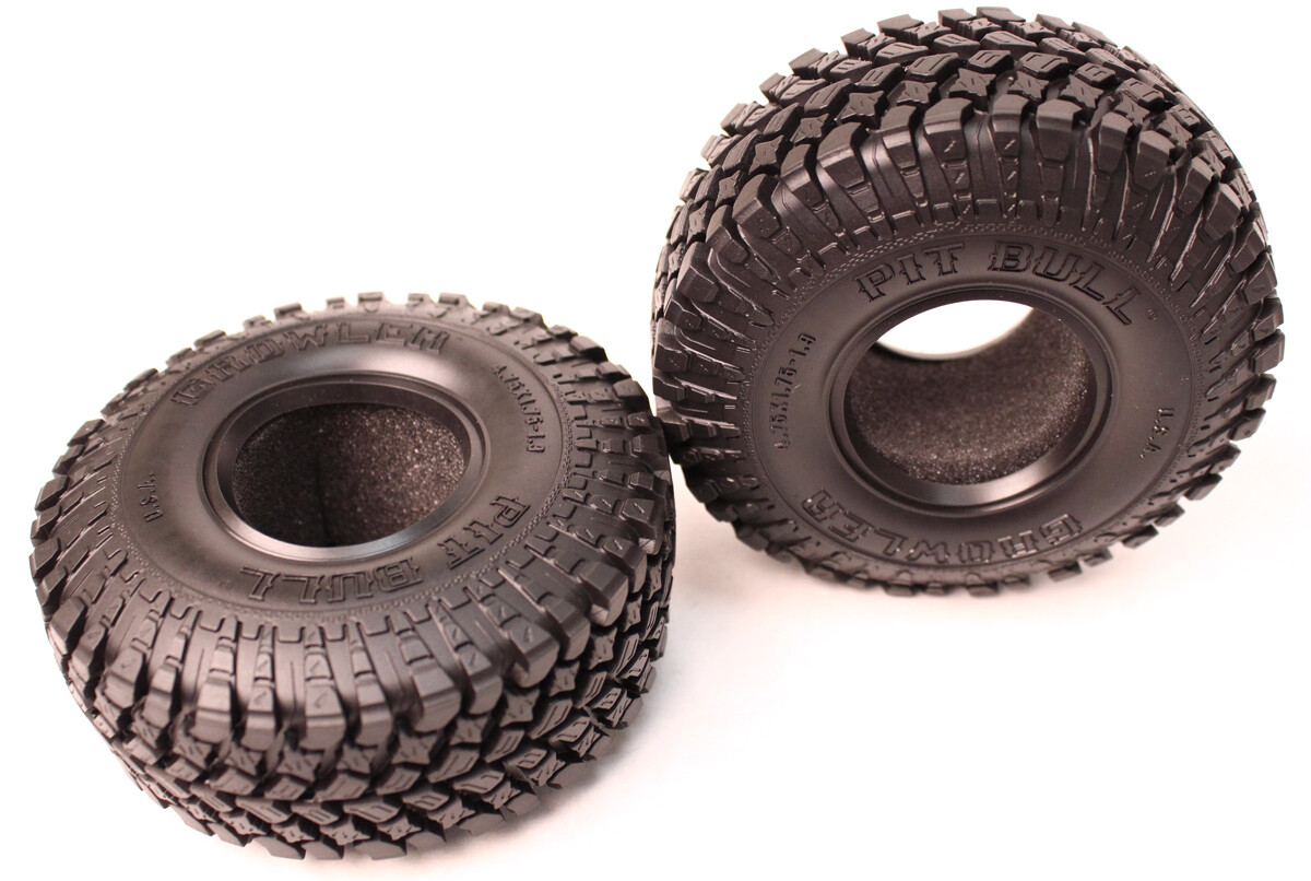 Pit Bull Growler 1.9&quot; Scale Tires, Alien Kompound, w/ Foam Inserts PBTPB9006AK