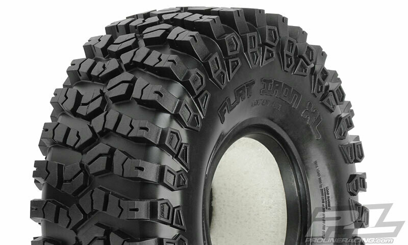 Pro-line Flat Iron 1.9" XL G8 Rock Terrain Truck Tires (2) w/ Memory Foam Inserts PRO1011200