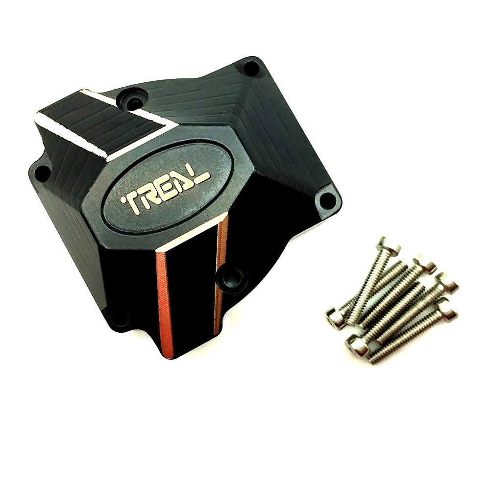 Treal Brass Heavy Weight Differential Cover 75g for Redcat Gen8-Black T8034-2021B